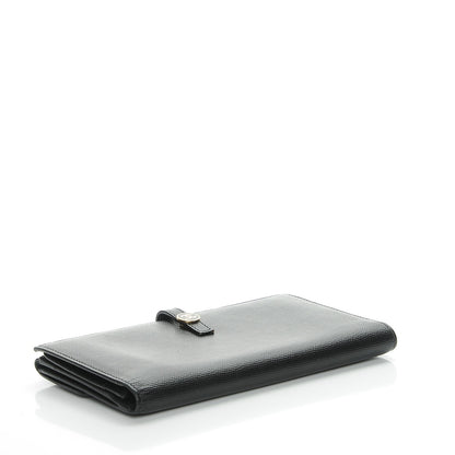 Chanel Grained Calfskin CC Button Wallet Black 4 of 9