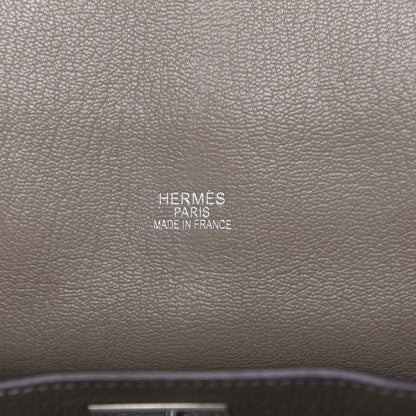 Hermes Taurillon Clemence Jypsiere 37 Etoupe 6 of 13
