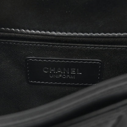 Chanel Calfskin Quilted CC Uniform Flap Belt Bag Black 6 of 10