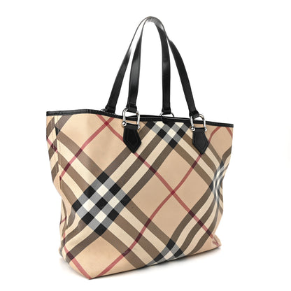 Burberry Nova Check Large Nickie Tote Black 3 of 14