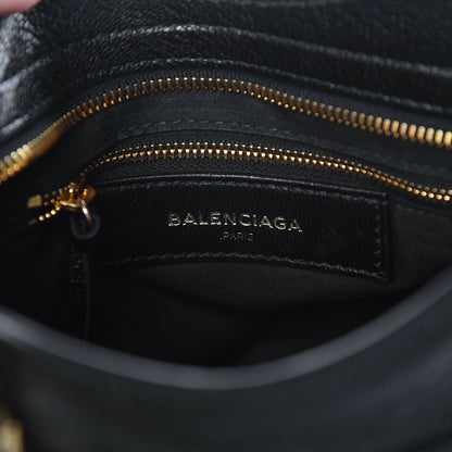 Balenciaga Chevre Gold Metallic Edge Hardware Mini City Black 8 of 10