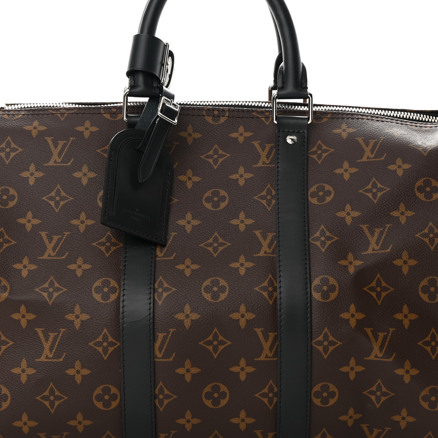 Louis Vuitton Monogram Macassar Keepall Bandouliere 45 6 of 12