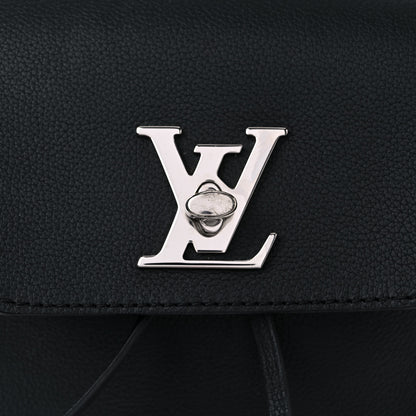 Louis Vuitton Calfskin Lockme Mini Backpack Black 12 of 14