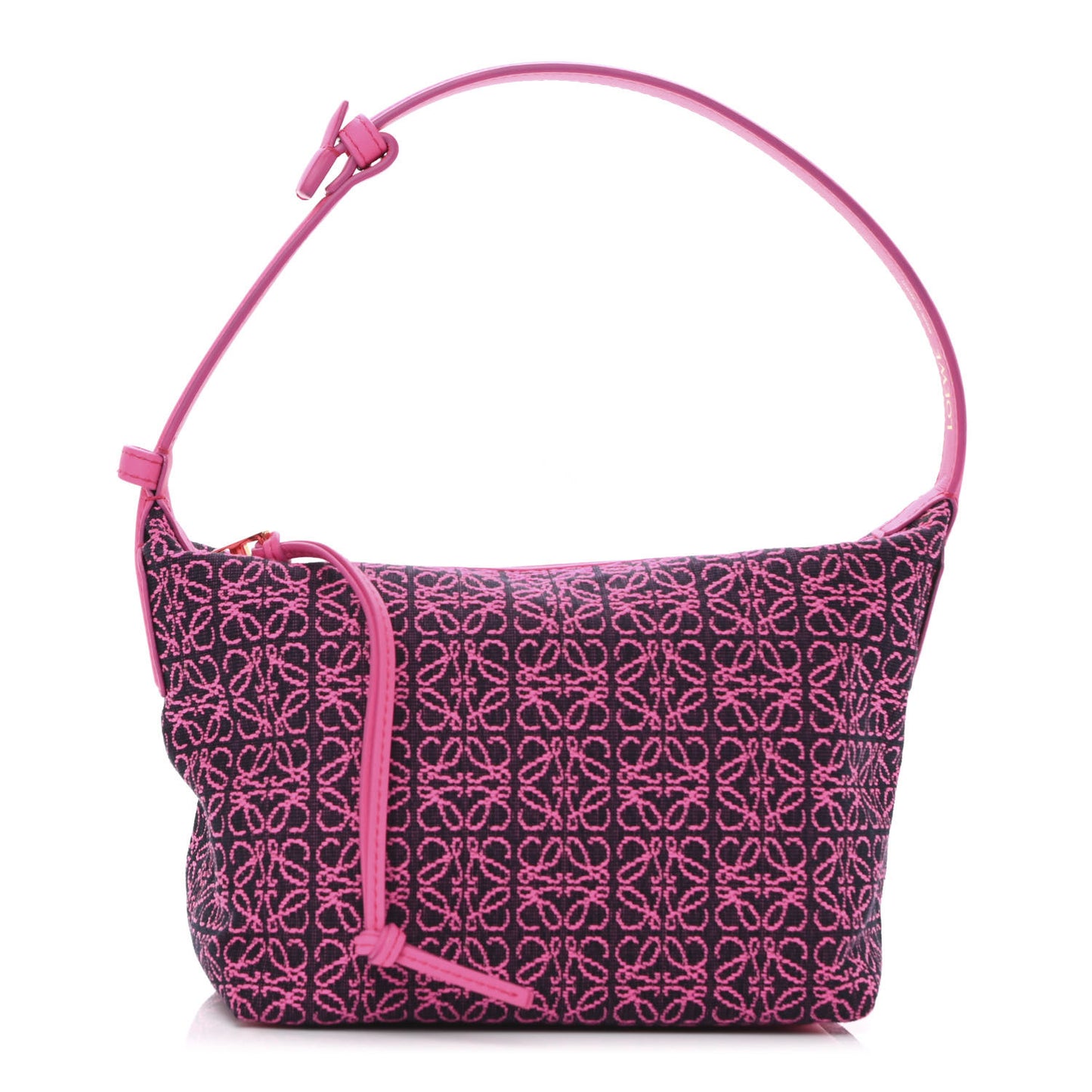 Jacquard Anagram Calfskin Small Cubi Bag Pink