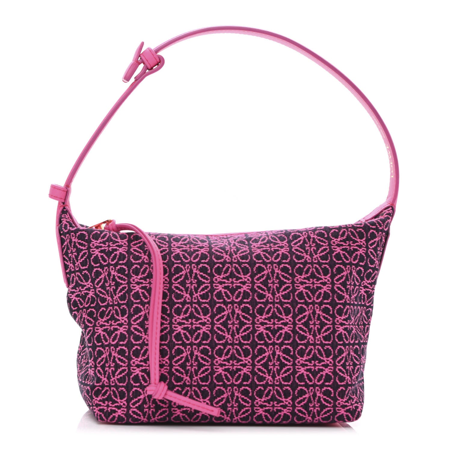 Loewe Jacquard Anagram Calfskin Small Cubi Bag Pink 1 of 9