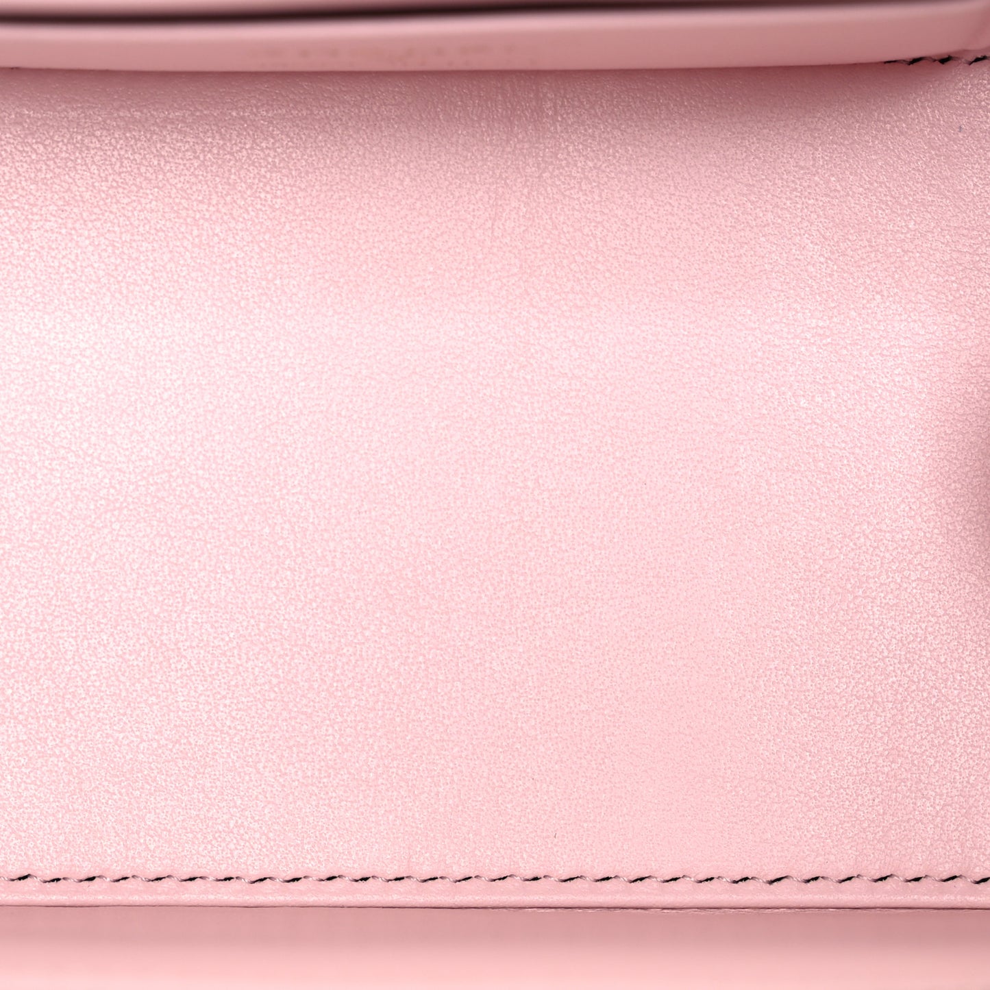 Caviar Quilted Small Vanity Case With Chain Light Pink