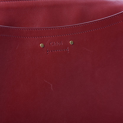 Chloe Calfskin Suede Medium Roy Bag Plum Purple 10 of 11