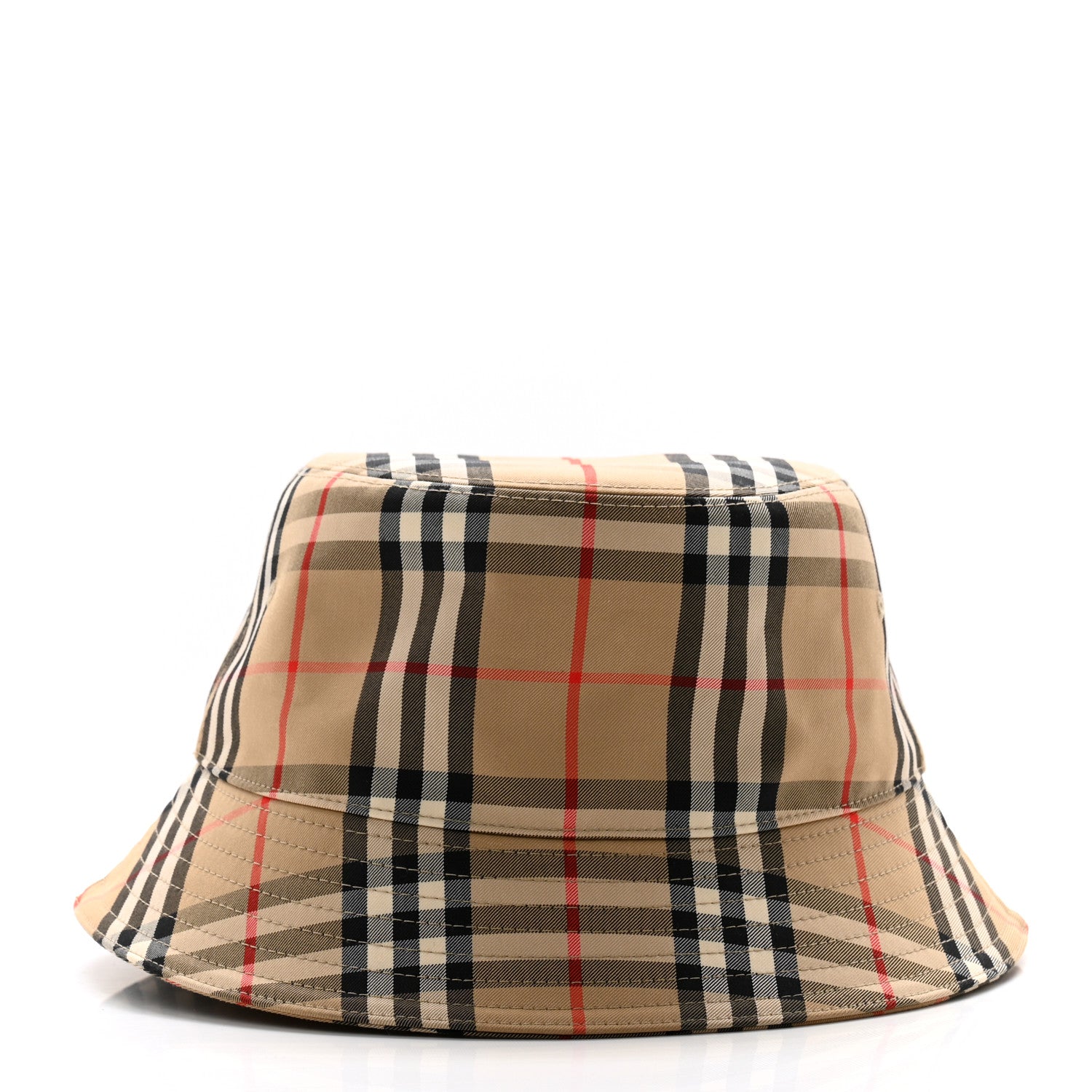 Burberry Technical Cotton Vintage Check Bucket Hat XL Archive Beige 3 of 11