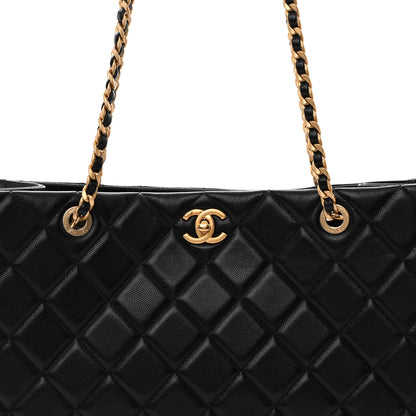 Chanel Caviar Quilted Sweet Classic Shopping Tote Black 8 of 10