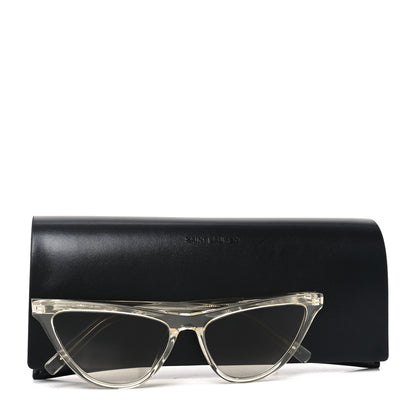 Saint Laurent Acetate SL 550 Slim Cat Eye Sunglasses Yellow Brown 7 of 7