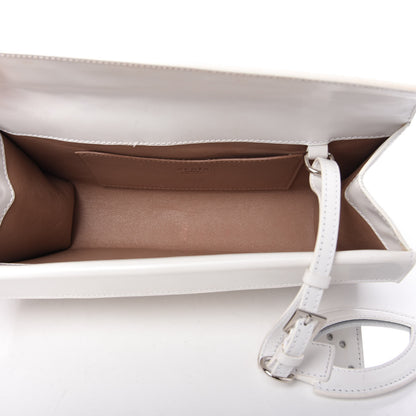 Alaia Calfskin Grommet Studded Clutch White 5 of 8