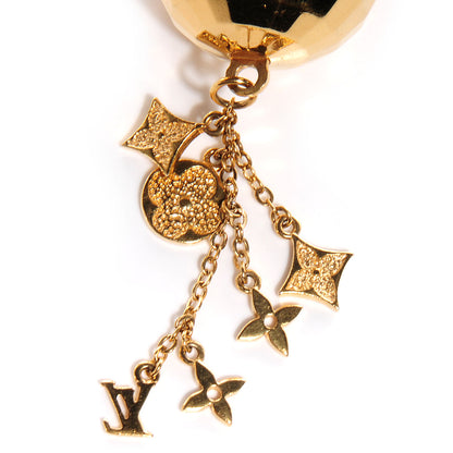 Louis Vuitton Mirror Ball Disco Key Holder Chain Ring Gold 4 of 4