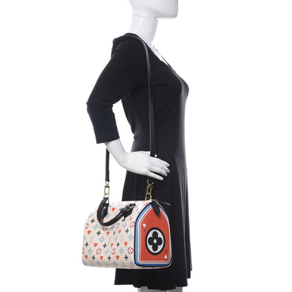 Louis Vuitton Game On Speedy Bandouliere 25 White 2 of 9
