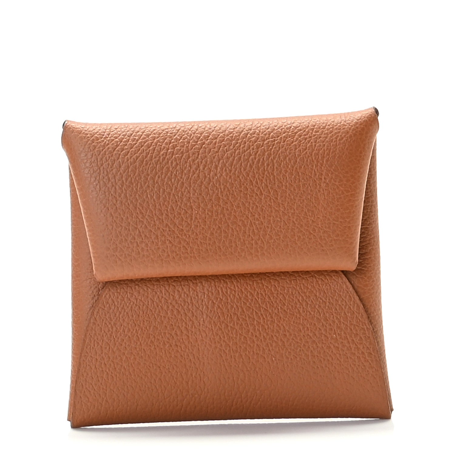 Hermes Evercolor Bastia Verso Coin Purse Gold Beige De Weimar 1 of 9