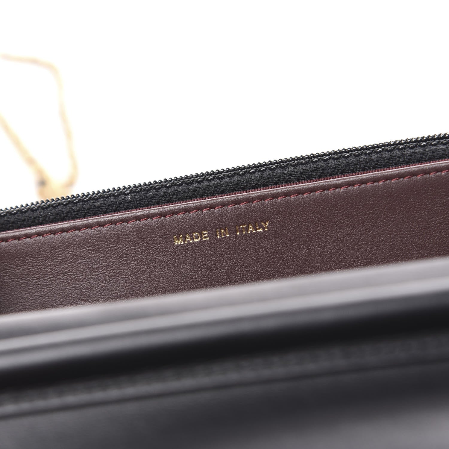 Chanel Aged Calfskin Quilted Lucky Charms 2.55 Reissue Wallet On Chain WOC Black 7 of 12