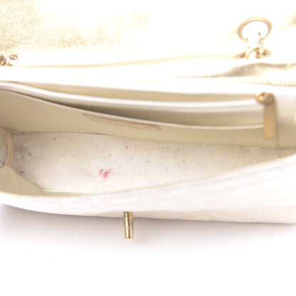 Chanel Metallic Nylon Medium Travel Flap Light Beige 5 of 16