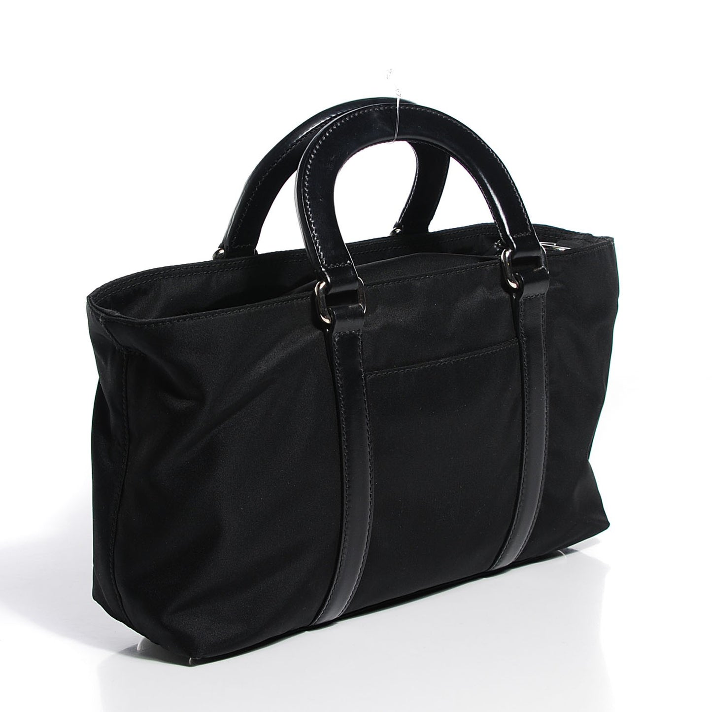 Tessuto Nylon Vitello Shoulder Bag Nero Black