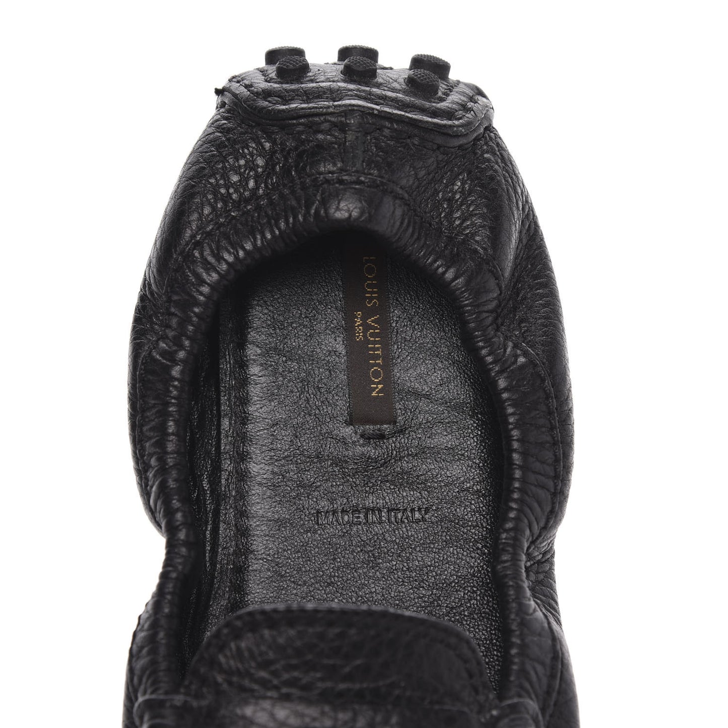 Calfskin Lemon Ballerina Flats 38 Black