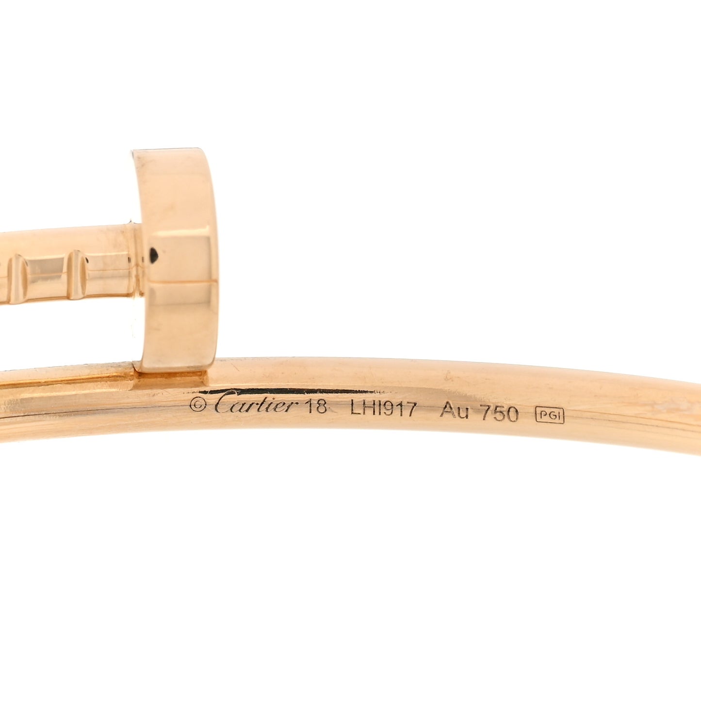 18K Yellow Gold Small Juste Un Clou Bracelet 18