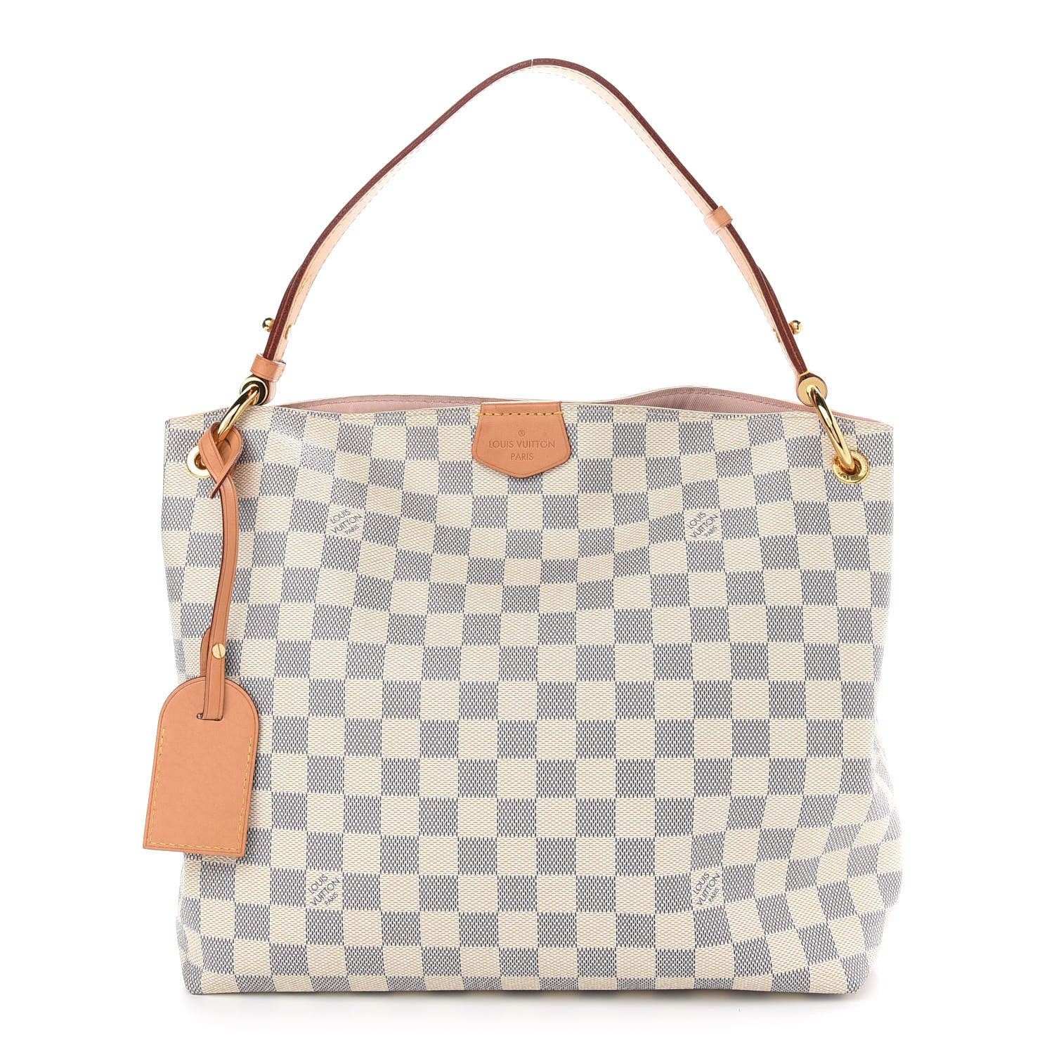 Louis Vuitton Damier Azur Graceful PM Rose Ballerine 1 of 9