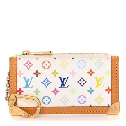 Louis Vuitton LOUIS VUITTON Monogram Multicolor Key Pouch White 1 of 7