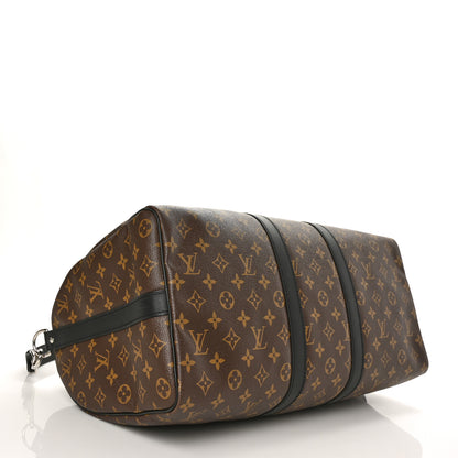 Louis Vuitton Monogram Macassar Keepall Bandouliere 45 4 of 7
