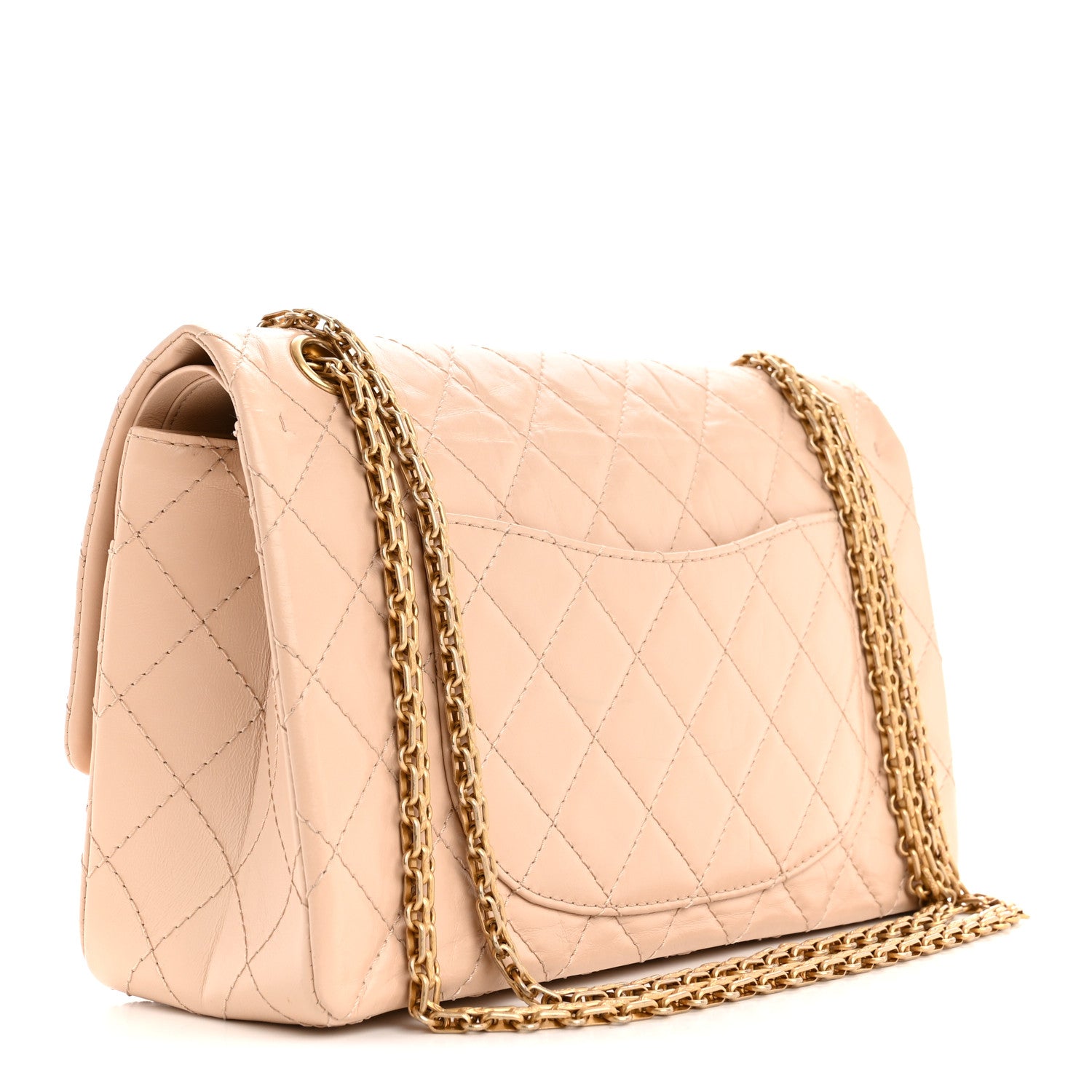 Chanel Aged Calfskin Quilted 2.55 Reissue 226 Flap Light Beige Light Beige 3 of 10