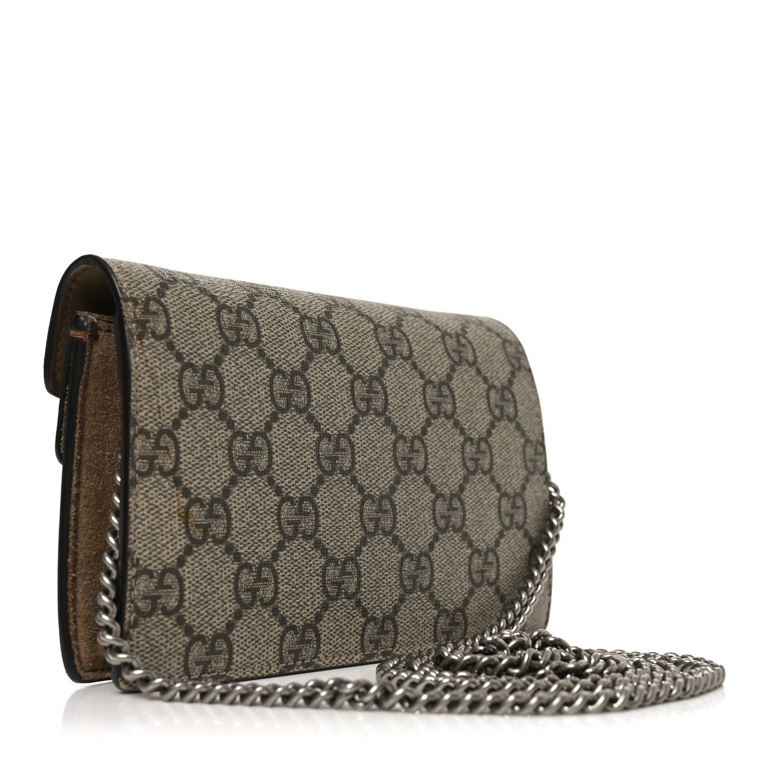 Gucci GG Supreme Monogram Super Mini Dionysus Shoulder Bag Taupe 3 of 9