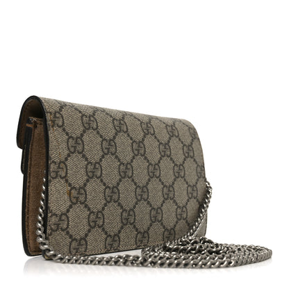 Gucci GG Supreme Monogram Super Mini Dionysus Shoulder Bag Taupe 3 of 9