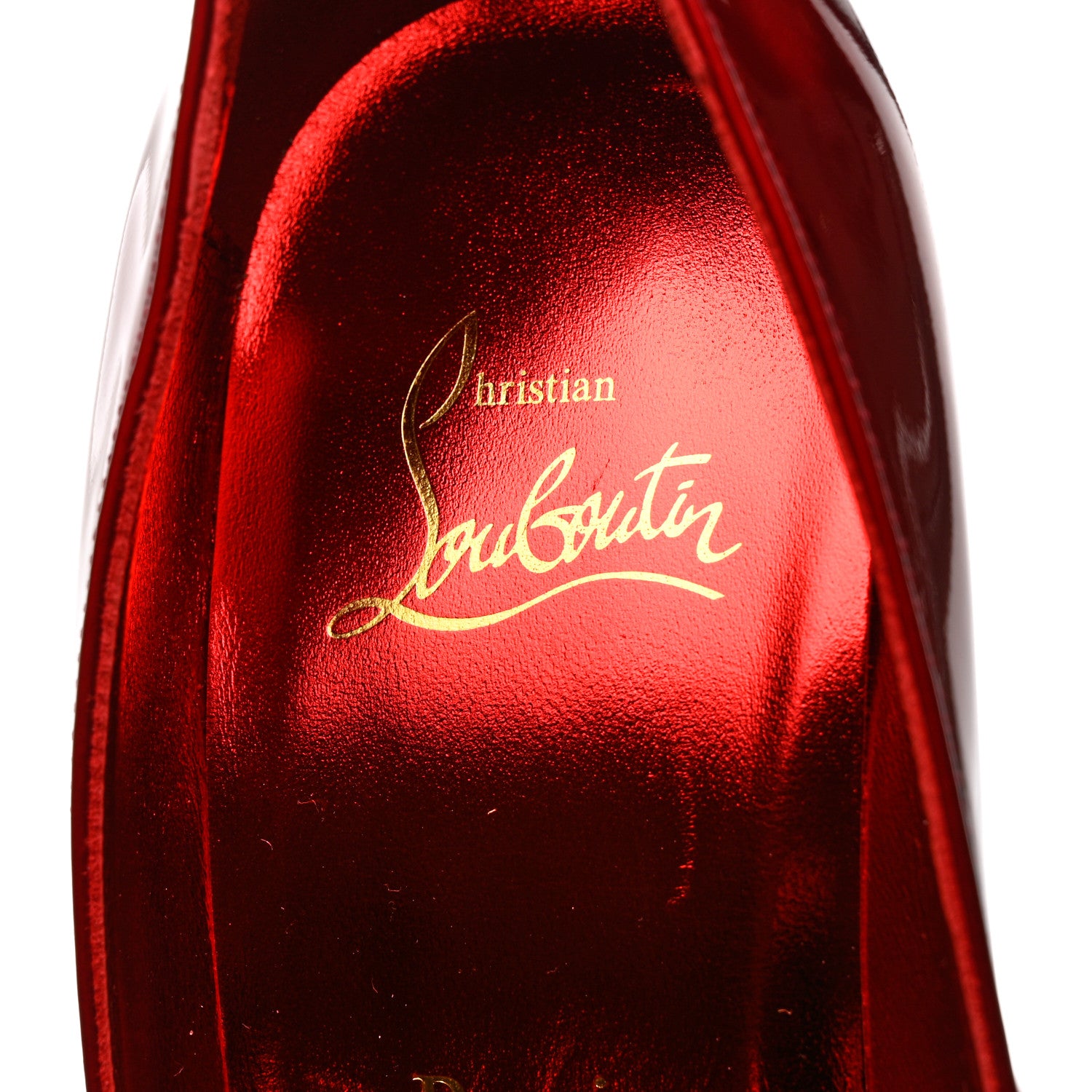 Christian Louboutin Metallic Patent Psychic So Kate 100 Pumps 37 Loubi 6 of 9