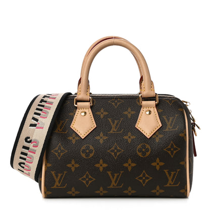 Louis Vuitton Monogram Speedy Bandouliere 20 Black 1 of 10