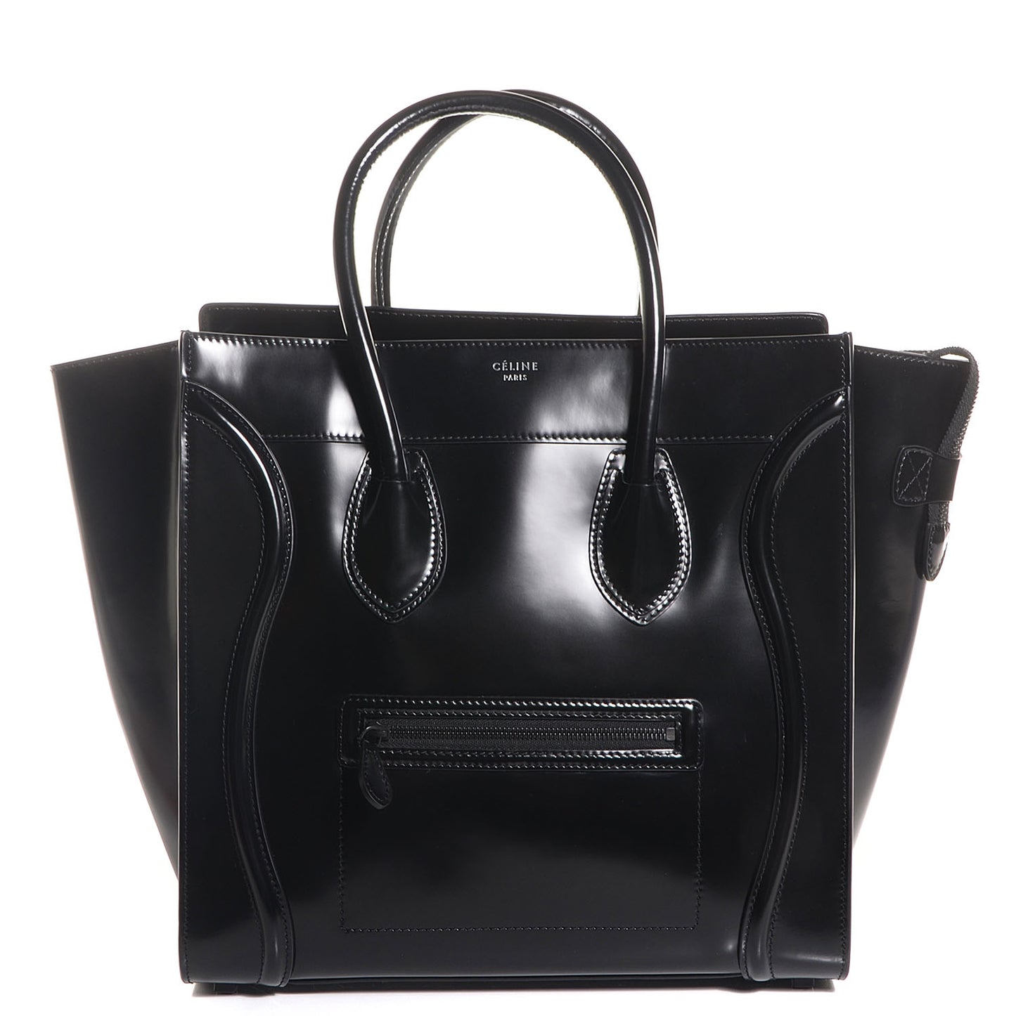 Spazzolato Calfskin Small Luggage Black