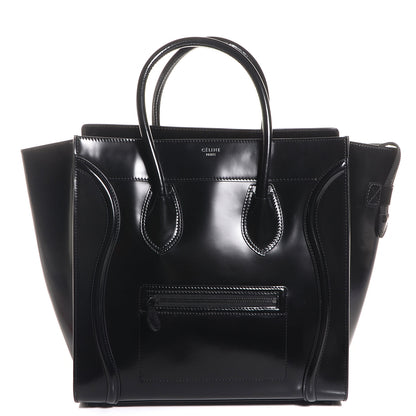 Celine Spazzolato Calfskin Small Luggage Black 1 of 8