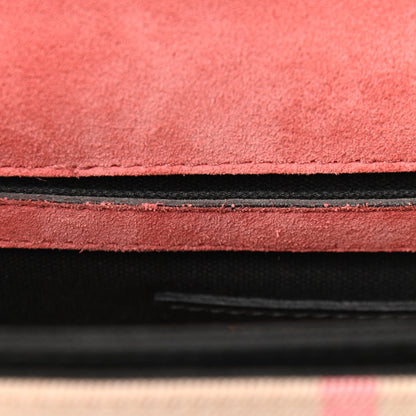 Burberry Derby Calfskin House Check Small Macken Crossbody Bag Copper Pink 12 of 13