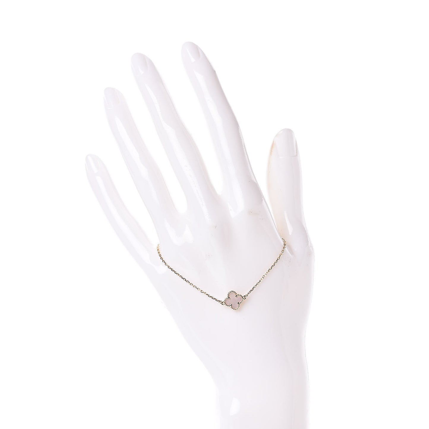 18K Yellow Gold Mother of Pearl Sweet Alhambra Bracelet