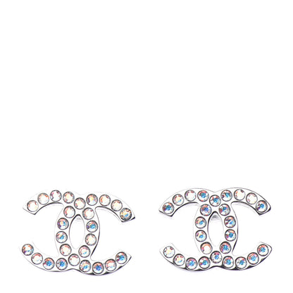 Chanel Iridescent Crystal CC Earrings Multicolor 1 of 4