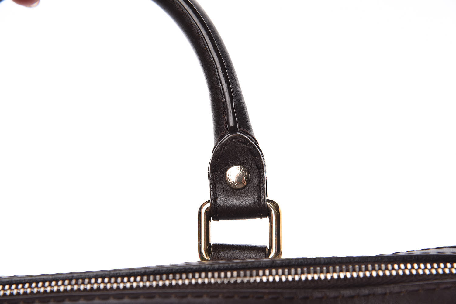 Gucci Monogram Vintage Web Medium Boston Dark Brown 20 of 24