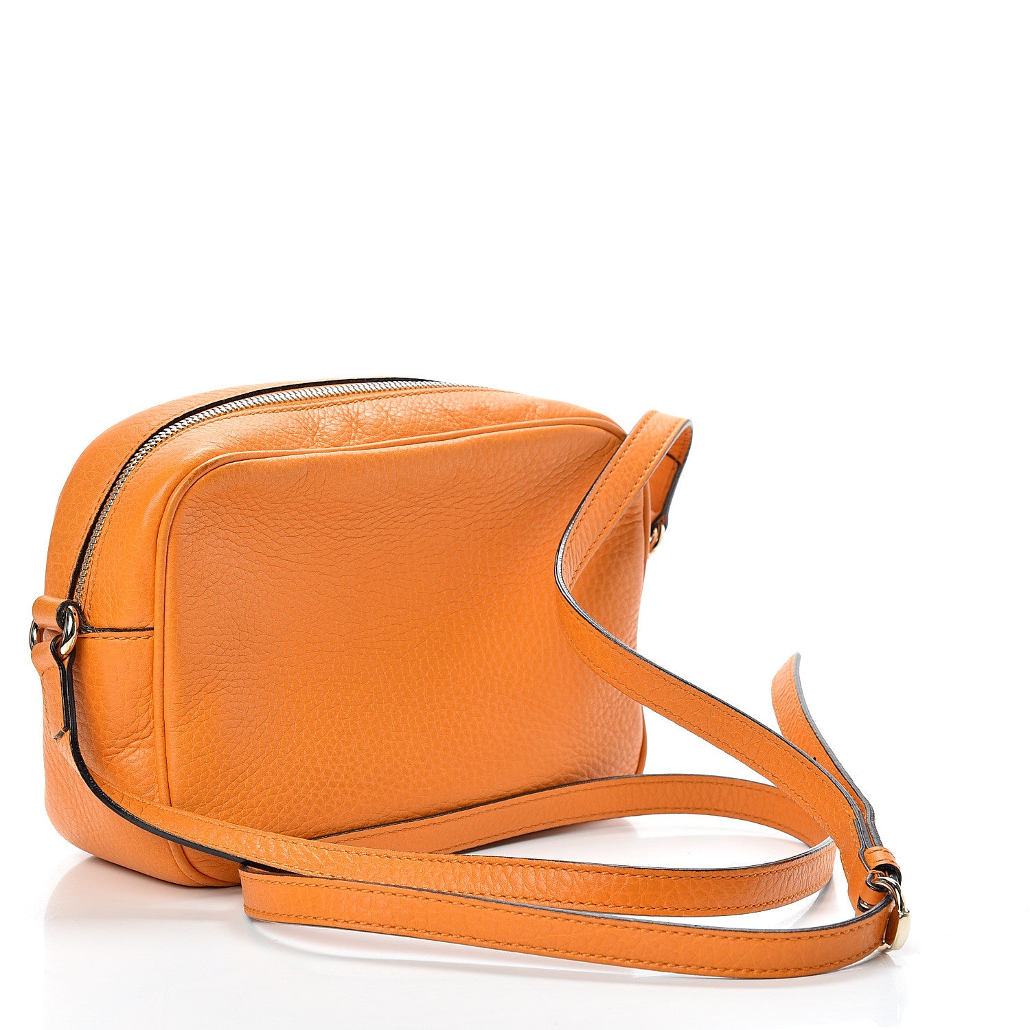 Gucci Pebbled Calfskin Small Soho Disco Bag Curcuma 2 of 12