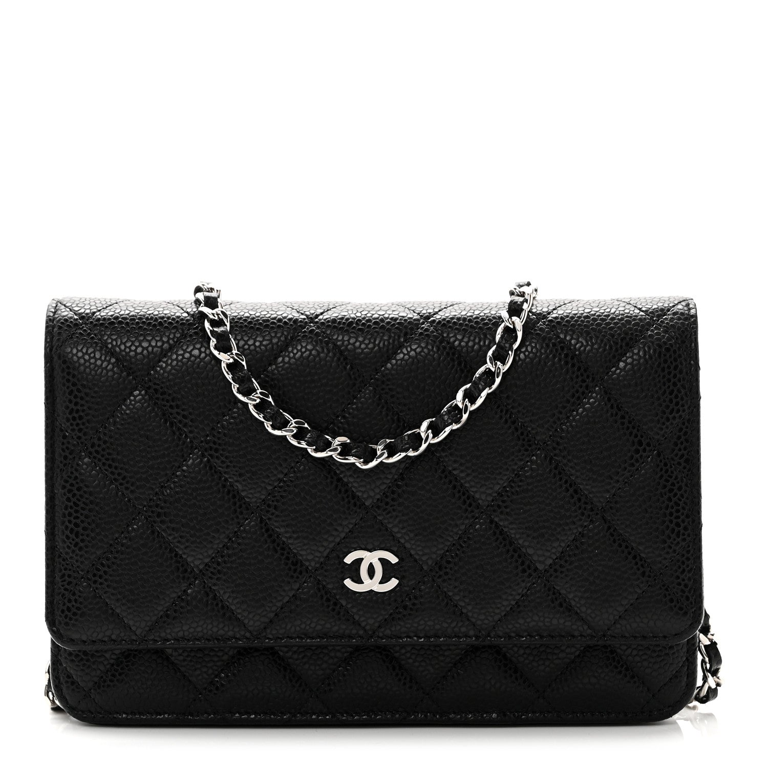 Chanel Caviar Quilted Wallet On Chain WOC Black 1 of 12