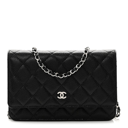 Chanel Caviar Quilted Wallet On Chain WOC Black 1 of 12