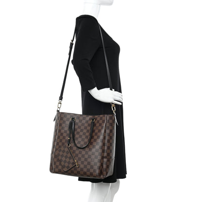 Louis Vuitton Damier Ebene Belmont MM Black 2 of 12
