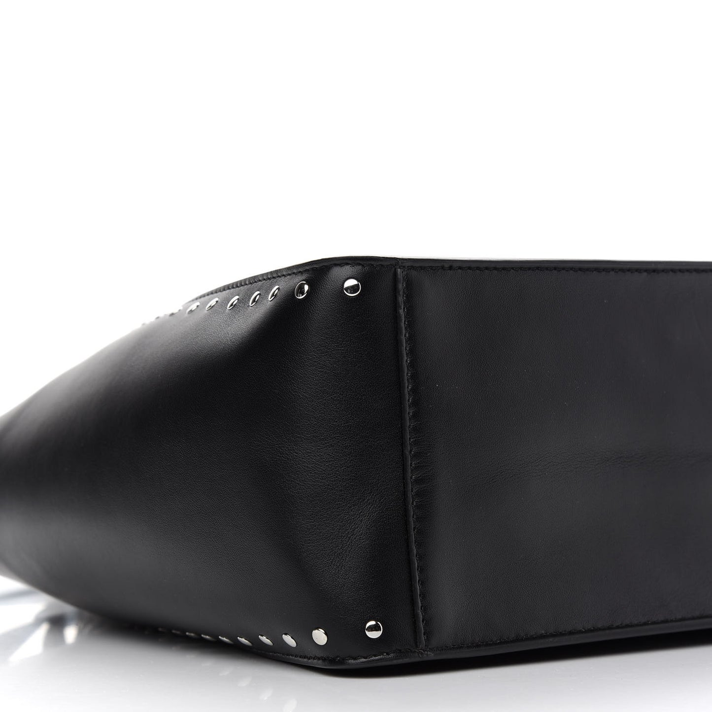 Eco Alter Nappa Studded East West Perforated Tote Black