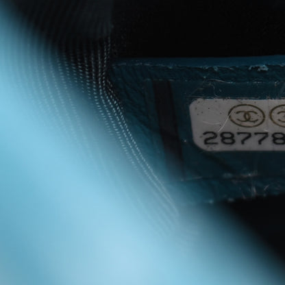 Chanel Goatskin Quilted Medium Chanel 19 Flap Turquoise 9 of 9