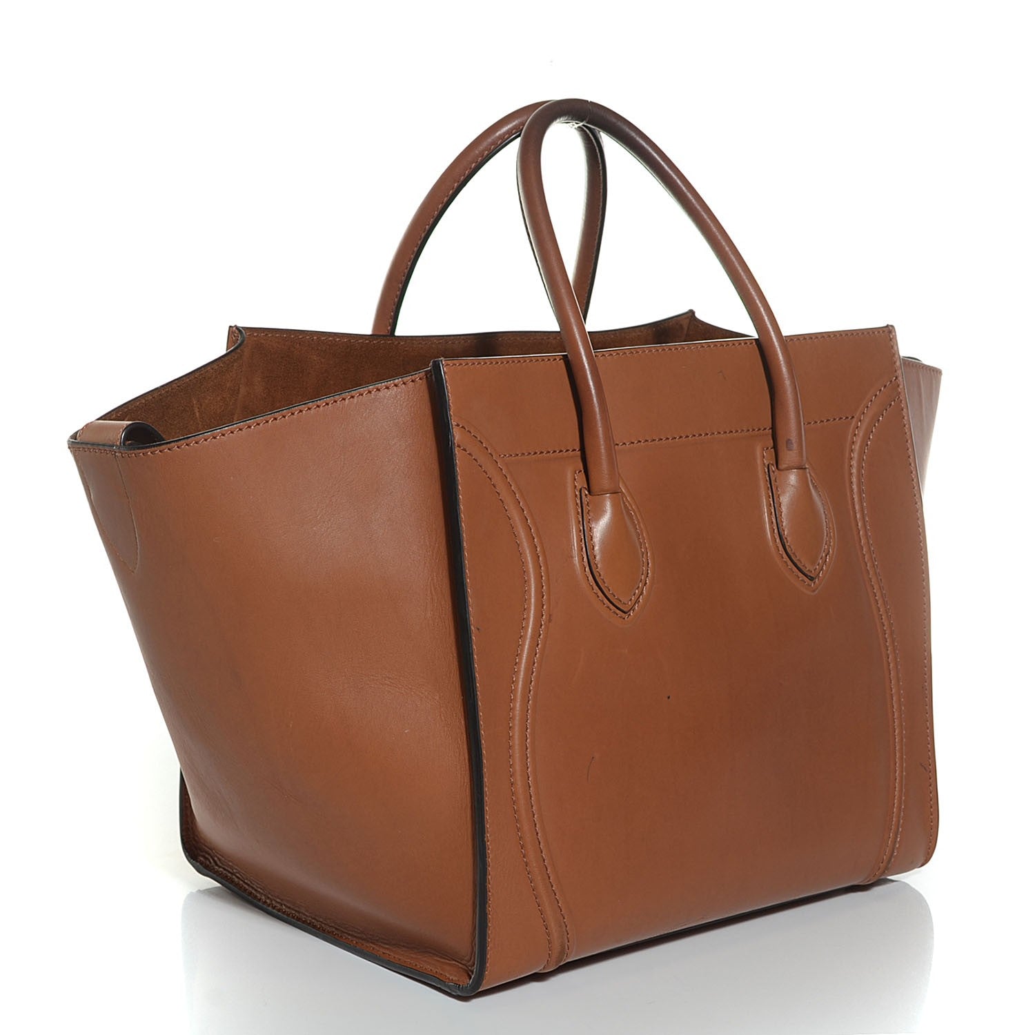 Celine Natural Calfskin Medium Phantom Luggage Tan 3 of 9
