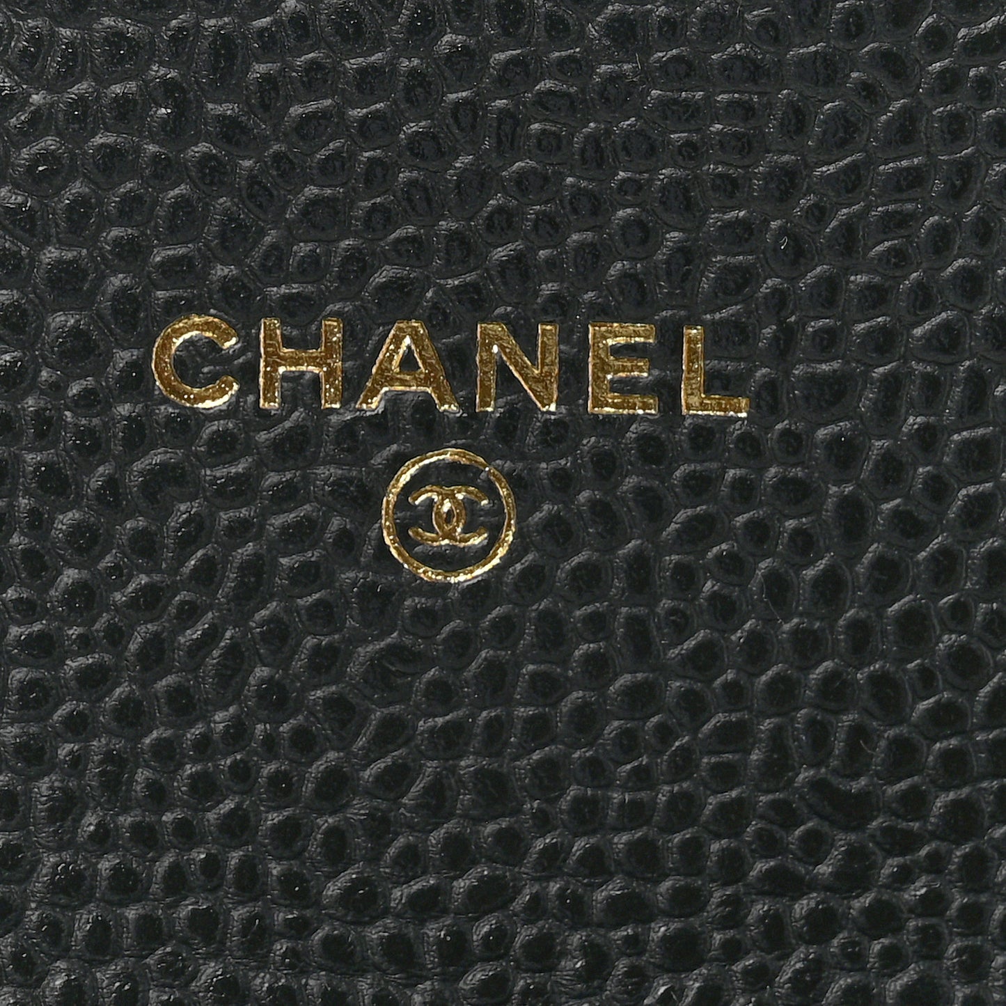 Caviar Quilted Flap Card Holder Wallet Black