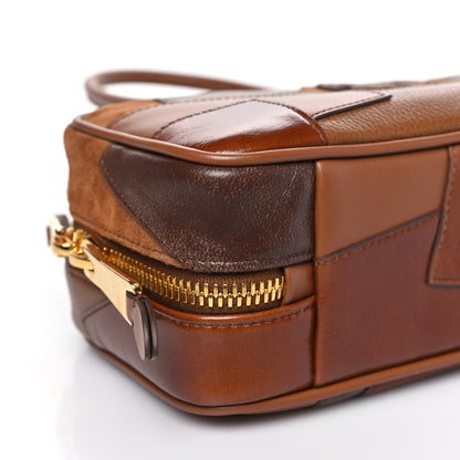 Miu Miu Nappa Patchwork Small Beau Top Handle Bag Cognac 8 of 9
