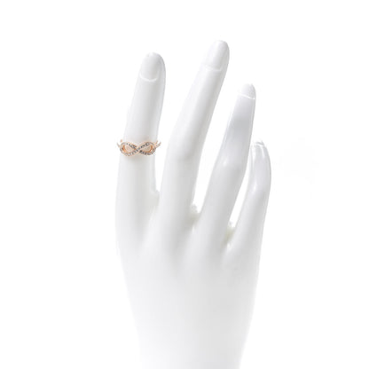 Tiffany 18K Rose Gold Diamond Infinity Ring 52 6 2 of 6