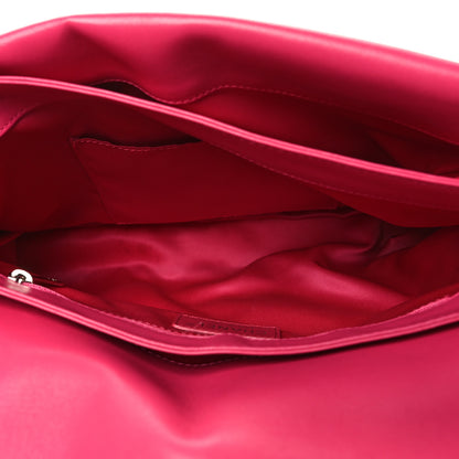 Chanel Calfskin Stitched Double Flap Bag Pink 6 of 11