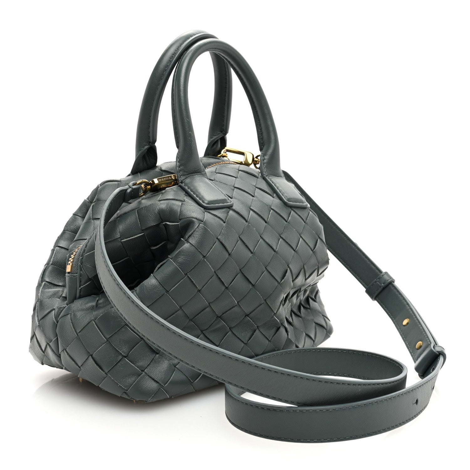 Bottega Veneta Nappa Intrecciato Mini Bauletto Slate 3 of 10