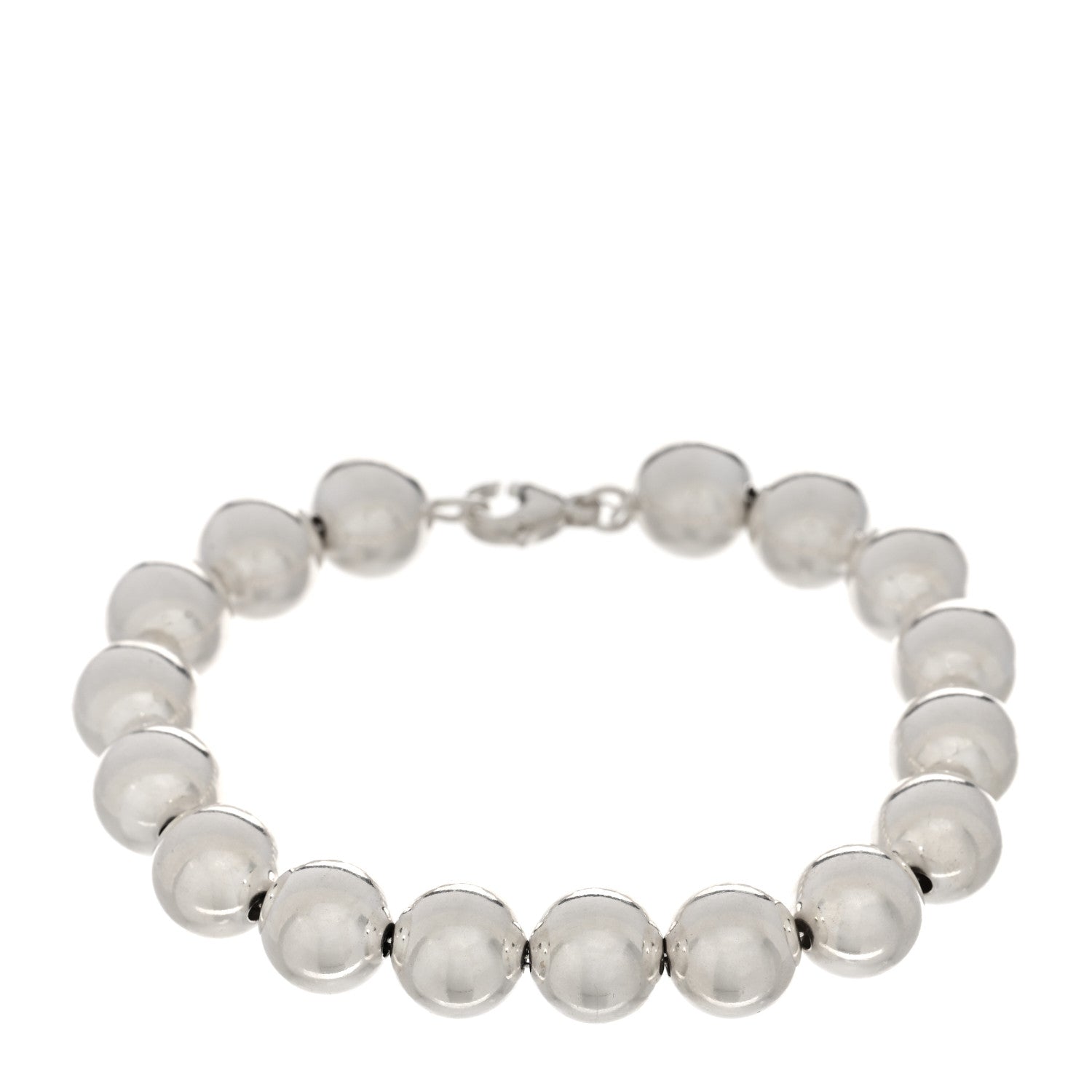 Tiffany Sterling Silver 10mm Hardwear Ball Bracelet 1 of 3
